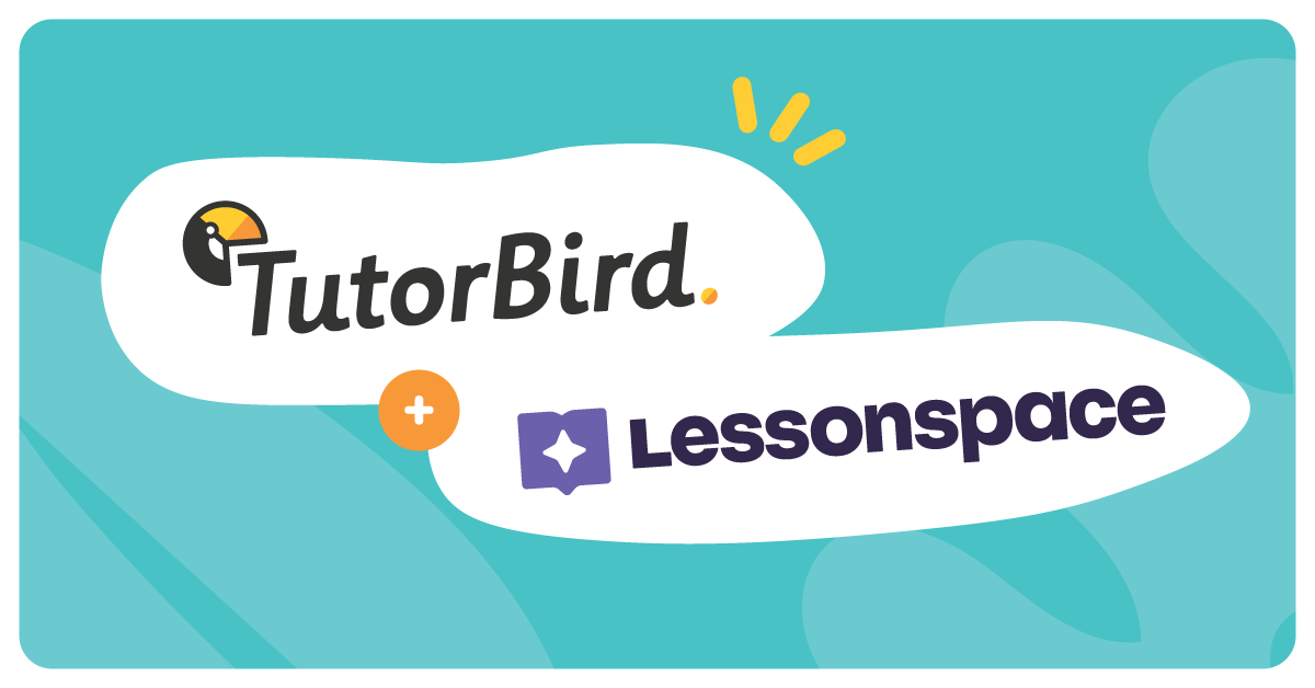 TutorBird and Lessonspace logos representing their integration for online tutoring.